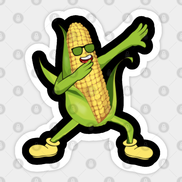Dabbing Corn Cob Farming Dancing Funny Corn Farm Farmers Dabbing Corn Cob Farming Sticker